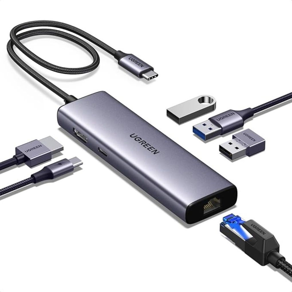 UGREEN 6-in-1 USB-C Hub 4K 60Hz