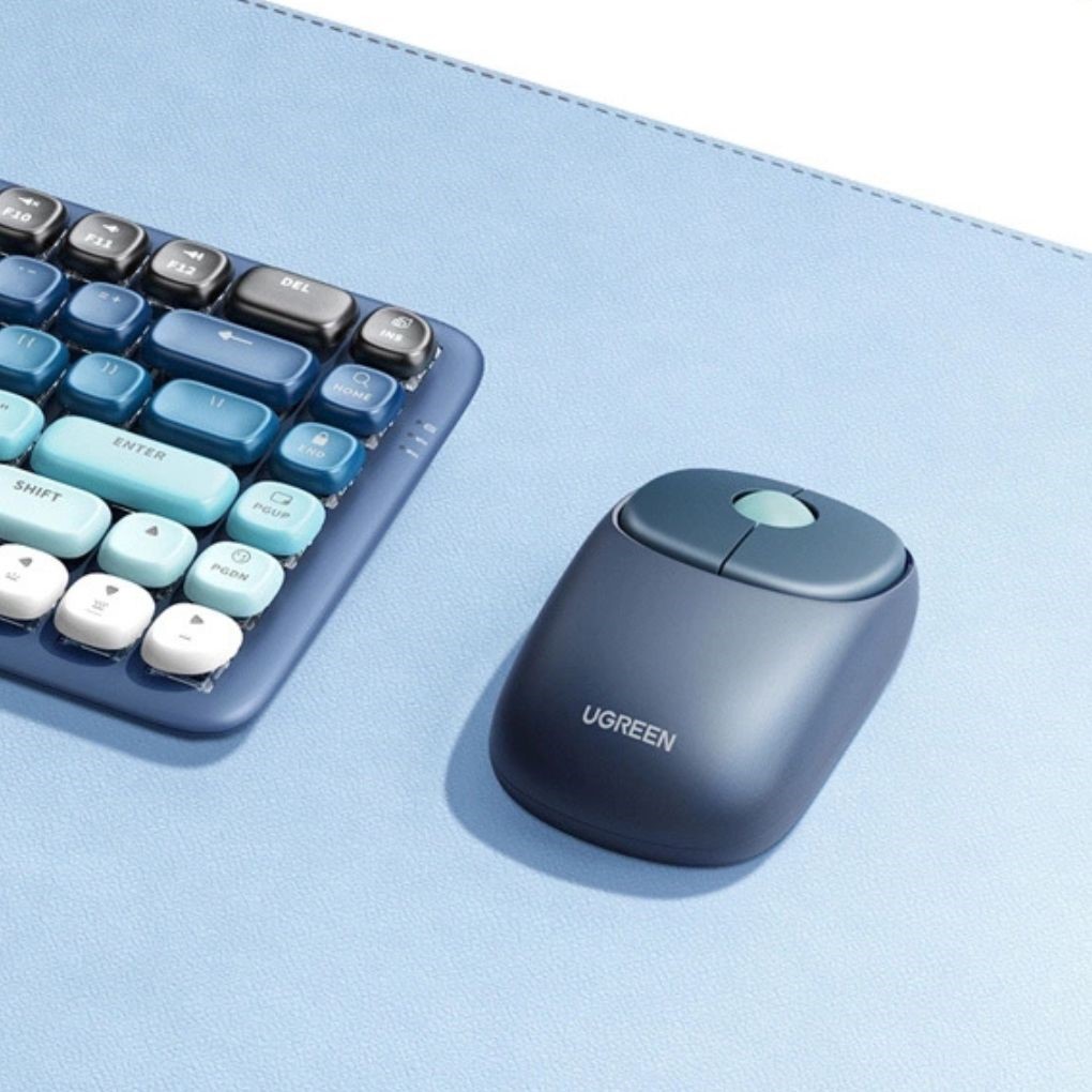 UGREEN FUN+ Wireless & Bluetooth Mouse – Blue - MU102 - Image 4