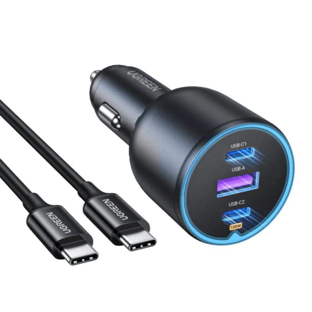 UGREEN 130W 3-Port Fast Car Charger - EC705 - Image 4