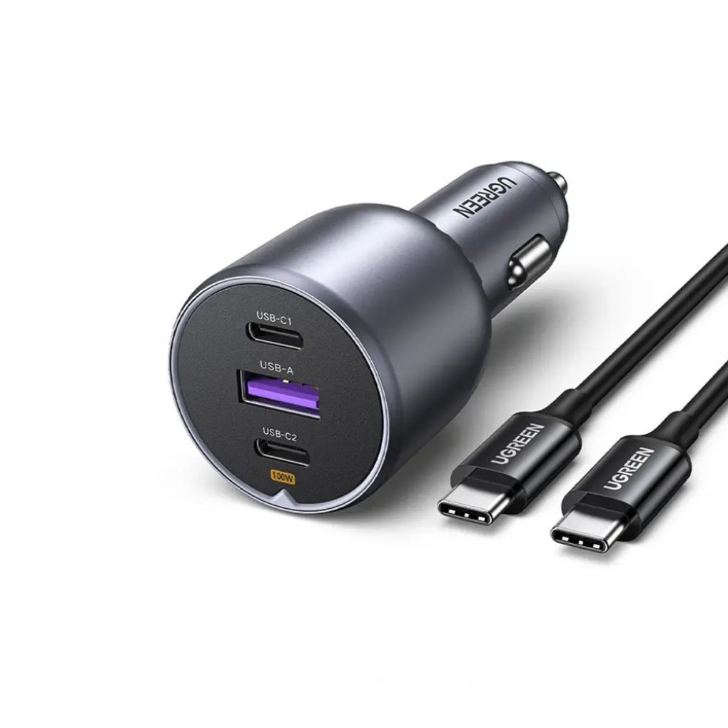 UGREEN 130W 3-Port Fast Car Charger - EC705 - Image 5