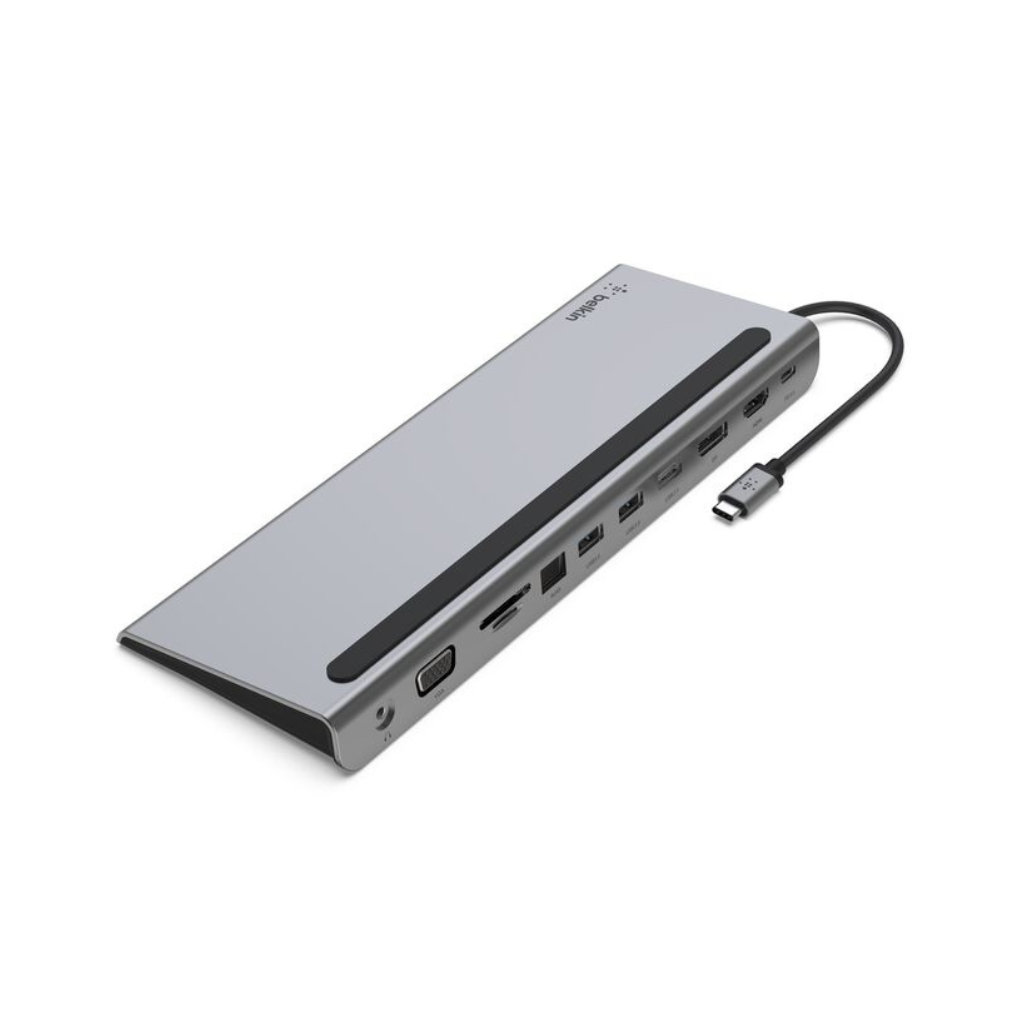 Belkin Connect 11-in-1 USB-C Multiport Dock and Stand Grey