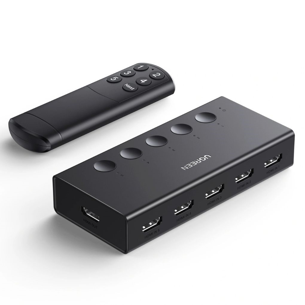 UGREEN 5-In 1-Out HDMI Switch 4K- CM568