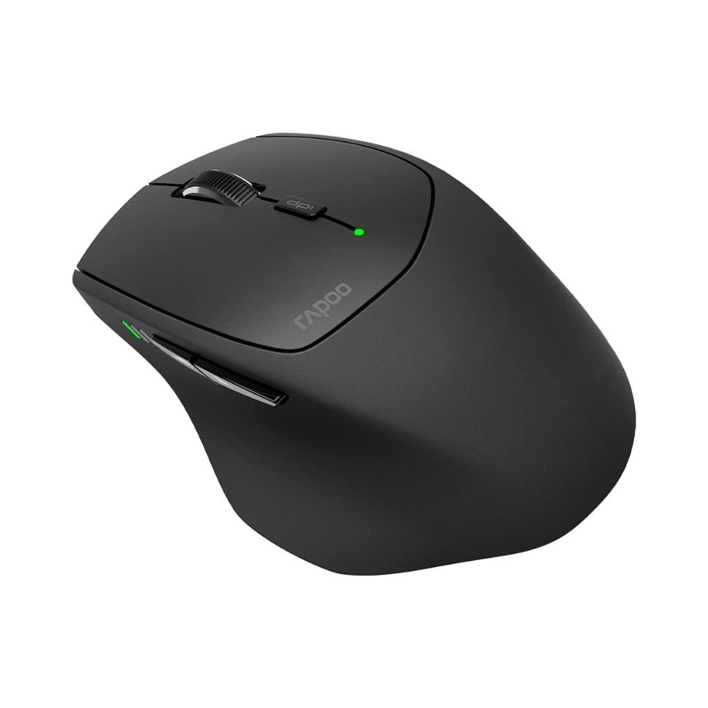 Rapoo Multi-Mode Wireless Optical Mouse MT550 - Black - Image 2