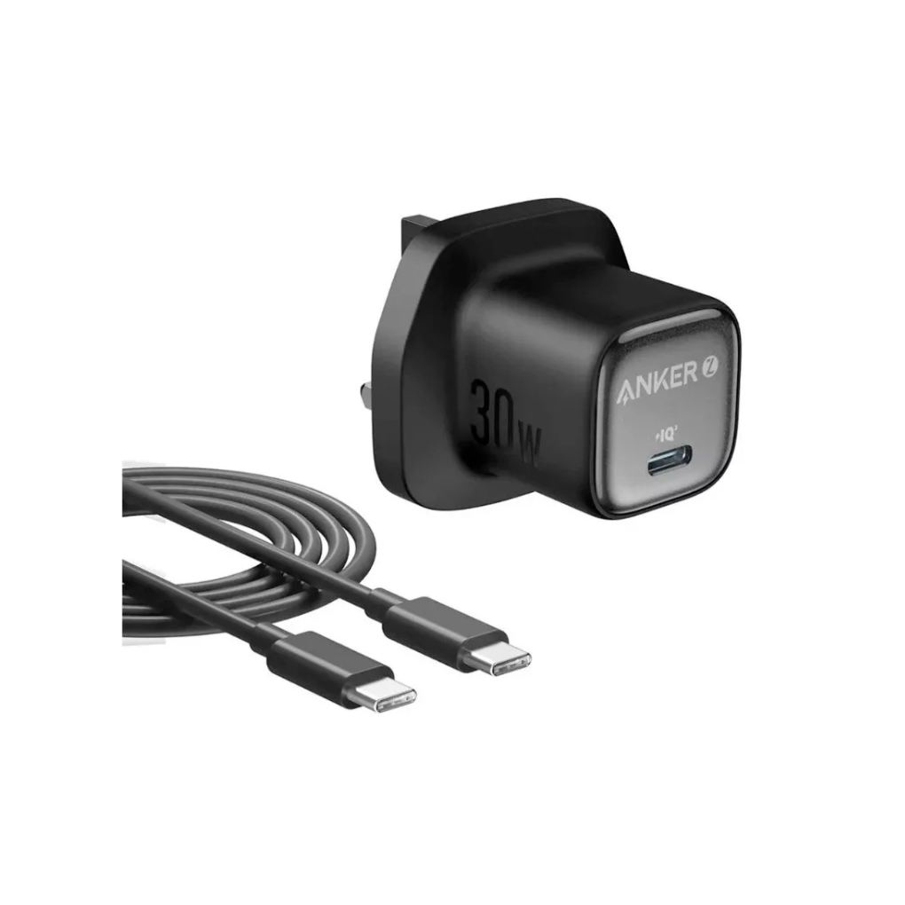 Anker Zolo Charger (30W, PD 3.0, with 1m USB-C to USB-C Cable)