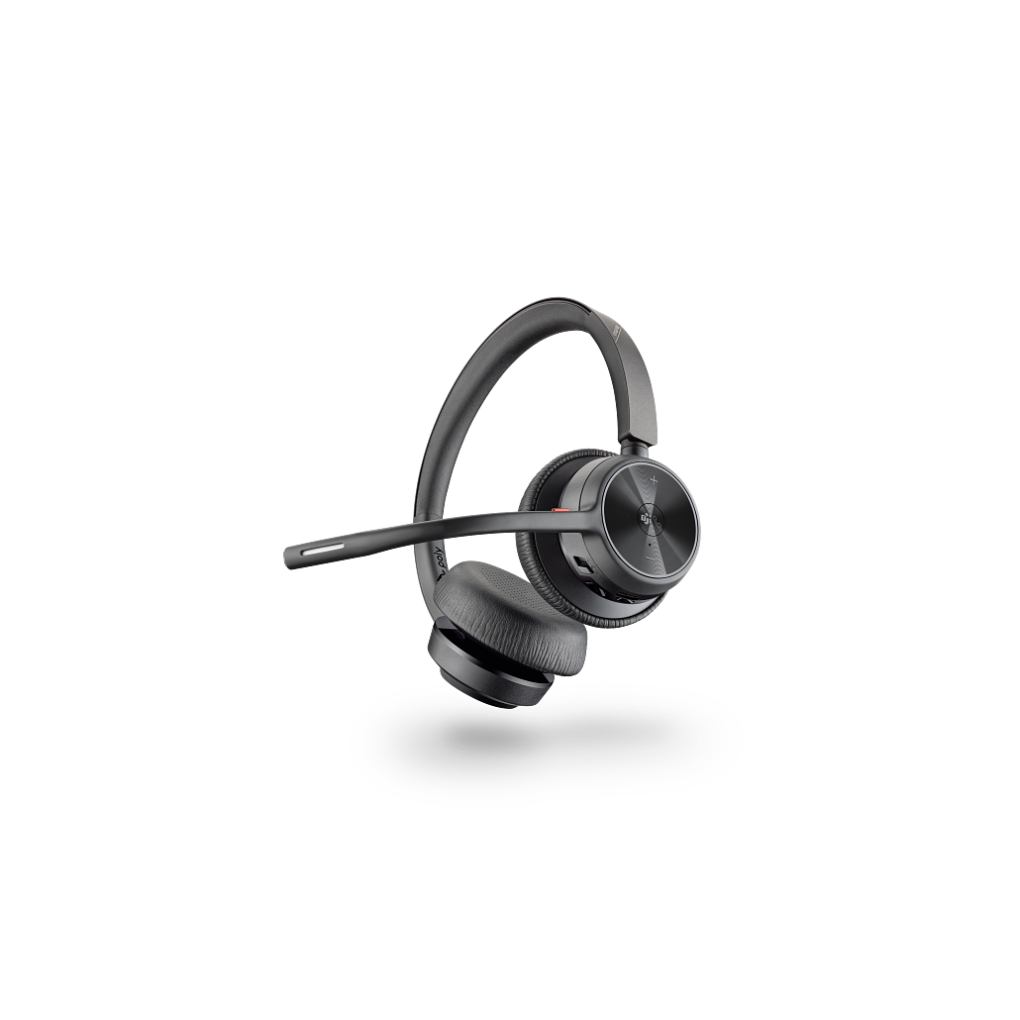 Poly Voyager 4320 Bluetooth/ Wired Stereo Microsoft Teams Certified USB-A Headset+Charging Stand -77Z00AA