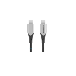 Vention Cotton Braided USB-C to USB-C 3.1 Cable 1M Gray