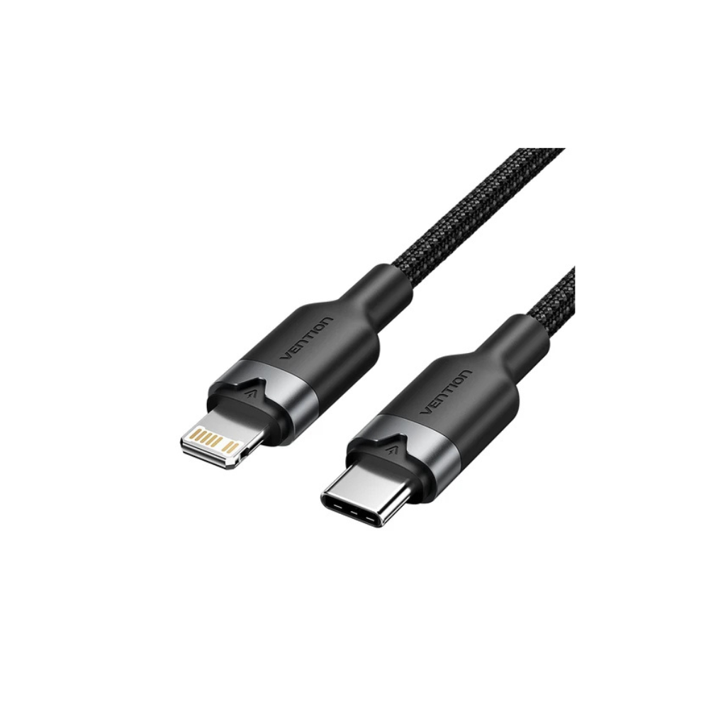 Vention USB 2.0 Type-C Male to Lightning Male 3A Cable black