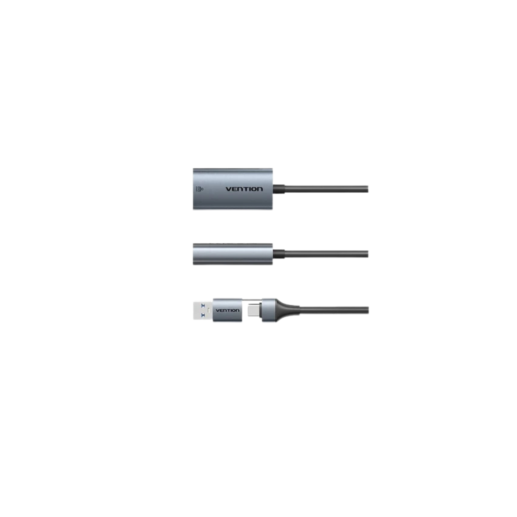 Vention USB-C + USB-A to Gigabit Ethernet Adapter