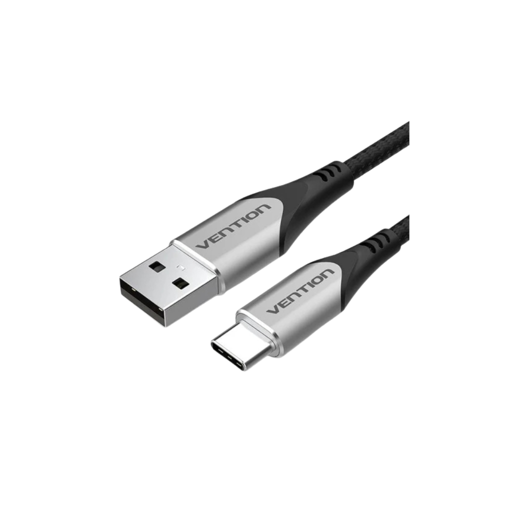 Vention Cotton Braided USB 2.0 A Male to C Male 3A Cable