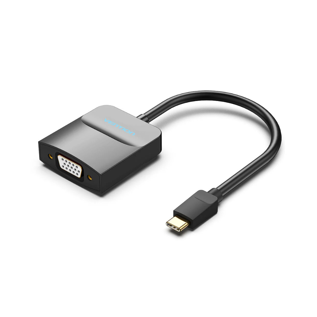 Vention Type-C to VGA Adapter 0.15M Black ABS Type