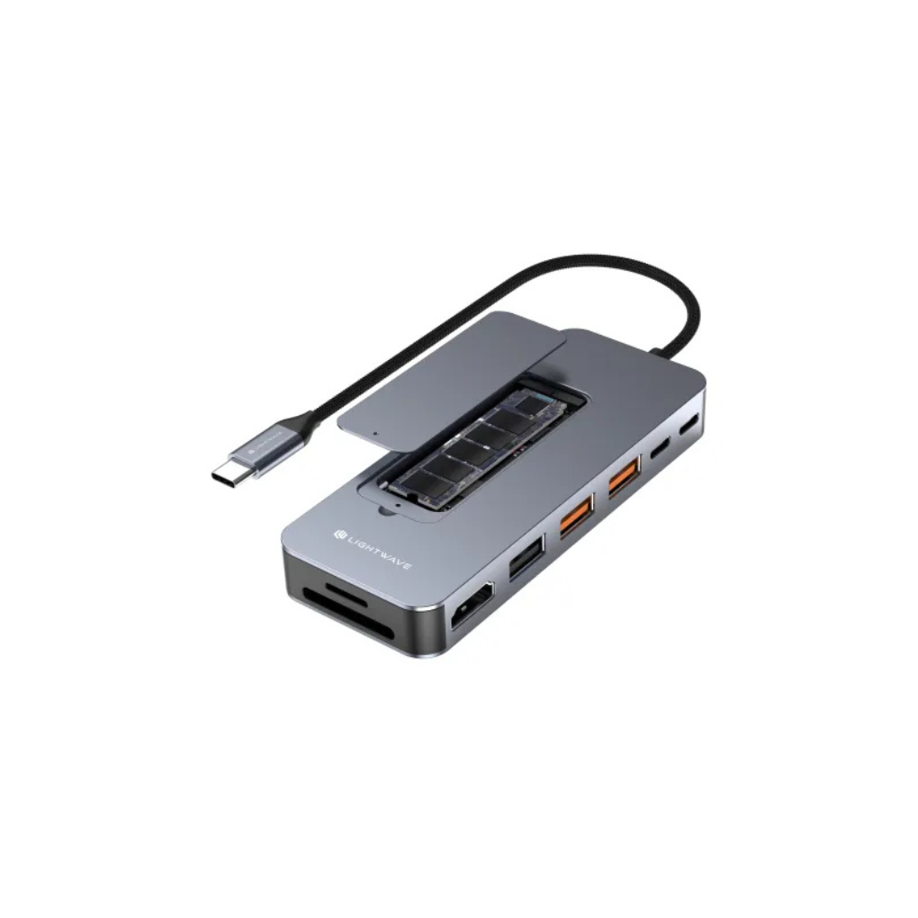 LW M2 NVME DOCK 9I1 USB C 9 in 1 Docking Station