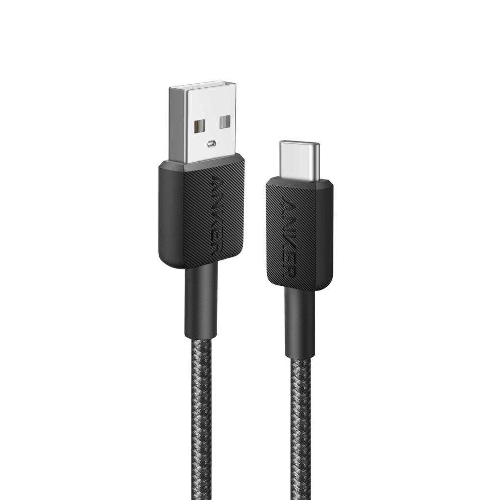 Anker 322 USB-A to USB-C 6ft Cable Braided - Black