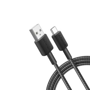 Anker 322 USB-A to USB-C 6ft Cable Braided - Black