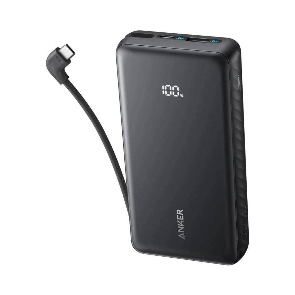 Anker Zolo Power Bank (20K, 22.5W, Built-In USB-C Cable)