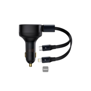 Baseus Enjoyment Retractable 2-in-1 Car Charger
