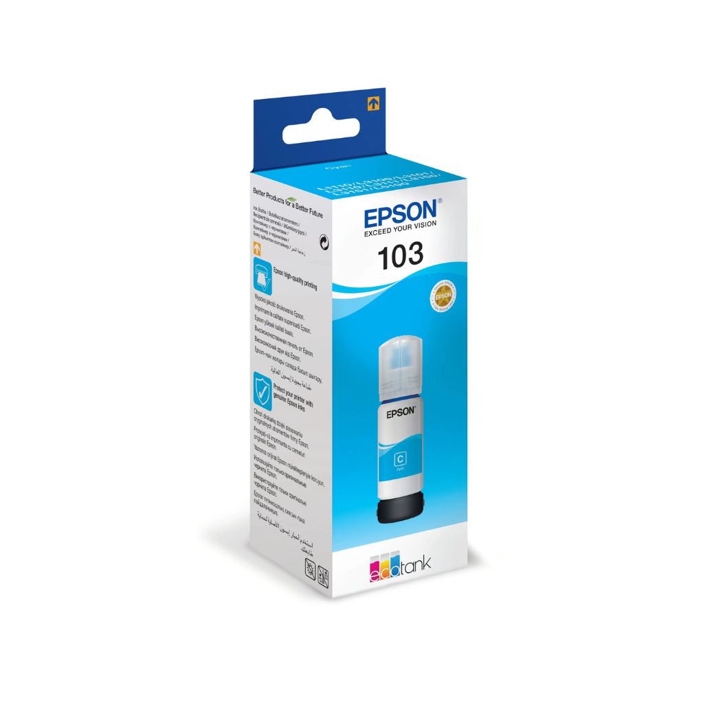 Epson EcoTank 103 Cyan Ink Bottle