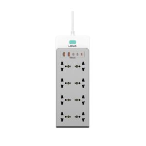 LDNIO SC4 13-in-1 Multi-function power strip(8 AC + 2 USB-C + 2 USB-A + 1 Lightning)