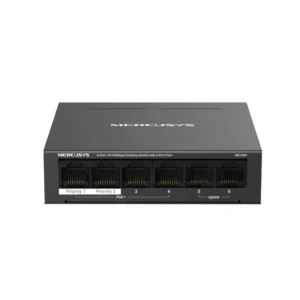 MERCUSYS 6-Port Desktop Switch with 4-Port PoE+ -TL-MS106LP