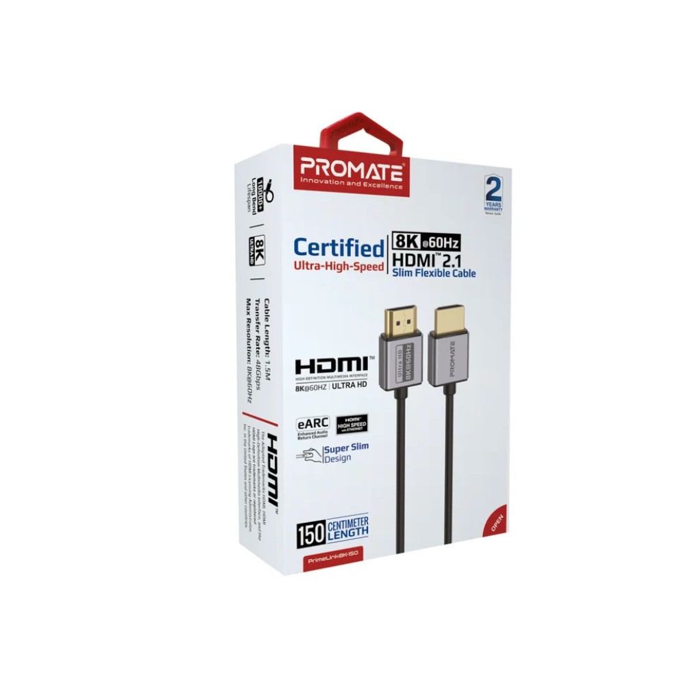 Promate HDMI 8K@60Hz 2.1 Cable 1.5M