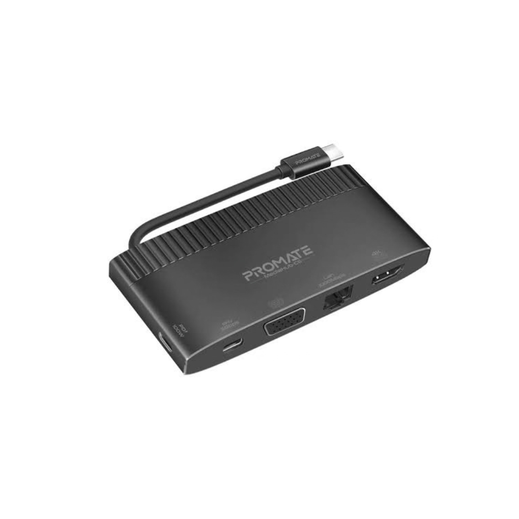 Promate MediaHub-C6 6-in-1 USB-C Media Hub