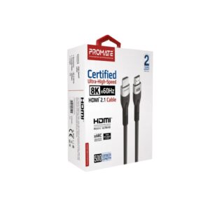 Promate Ultra High-Speed 8K@60Hz HDMI 2.1 Cable,5M