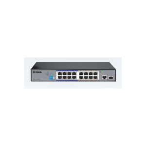 D-Link 16-port Gigabit Long Range 250m PoE Smart Switch