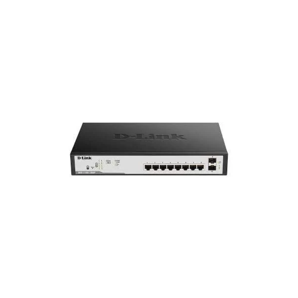 D-Link DGS-F1100-10PS 8 Port PoE Gigabit Smart Managed Switch