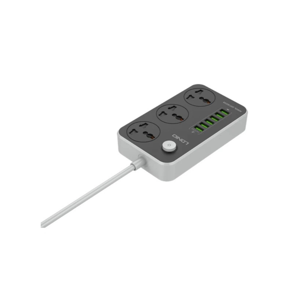 LDNIO 3 Power Socket with 6 USB Charging Ports (SC3604)