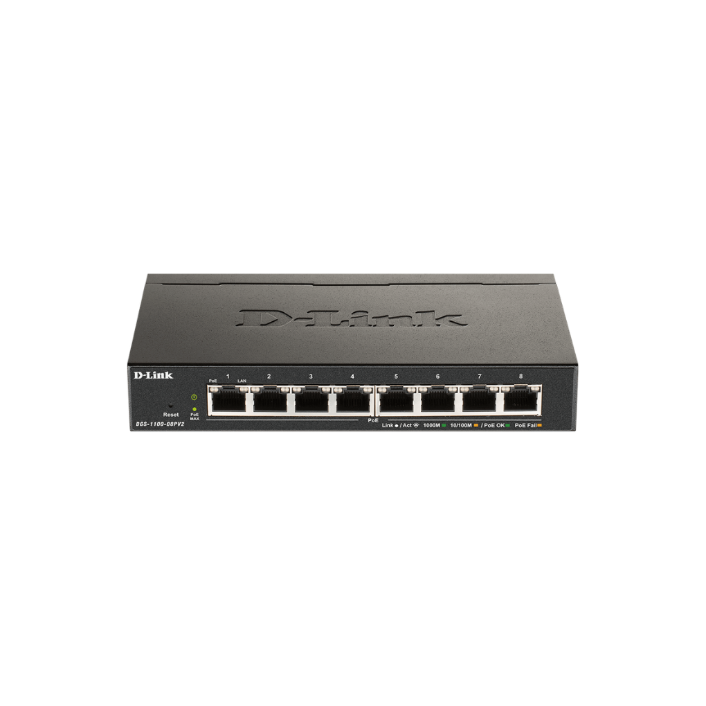 D-Link 8-Port Gigabit PoE Smart Managed Switch