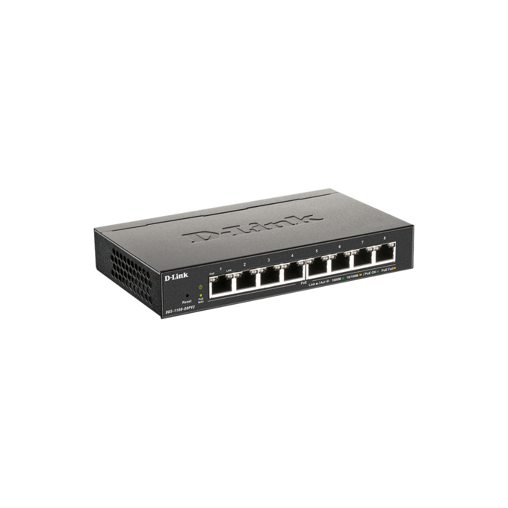 D-Link 8-Port Gigabit PoE Smart Managed Switch
