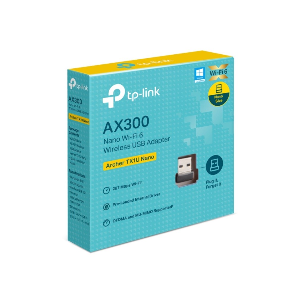 TP-Link AX300 Nano Wi-Fi 6 Wireless USB Adapter