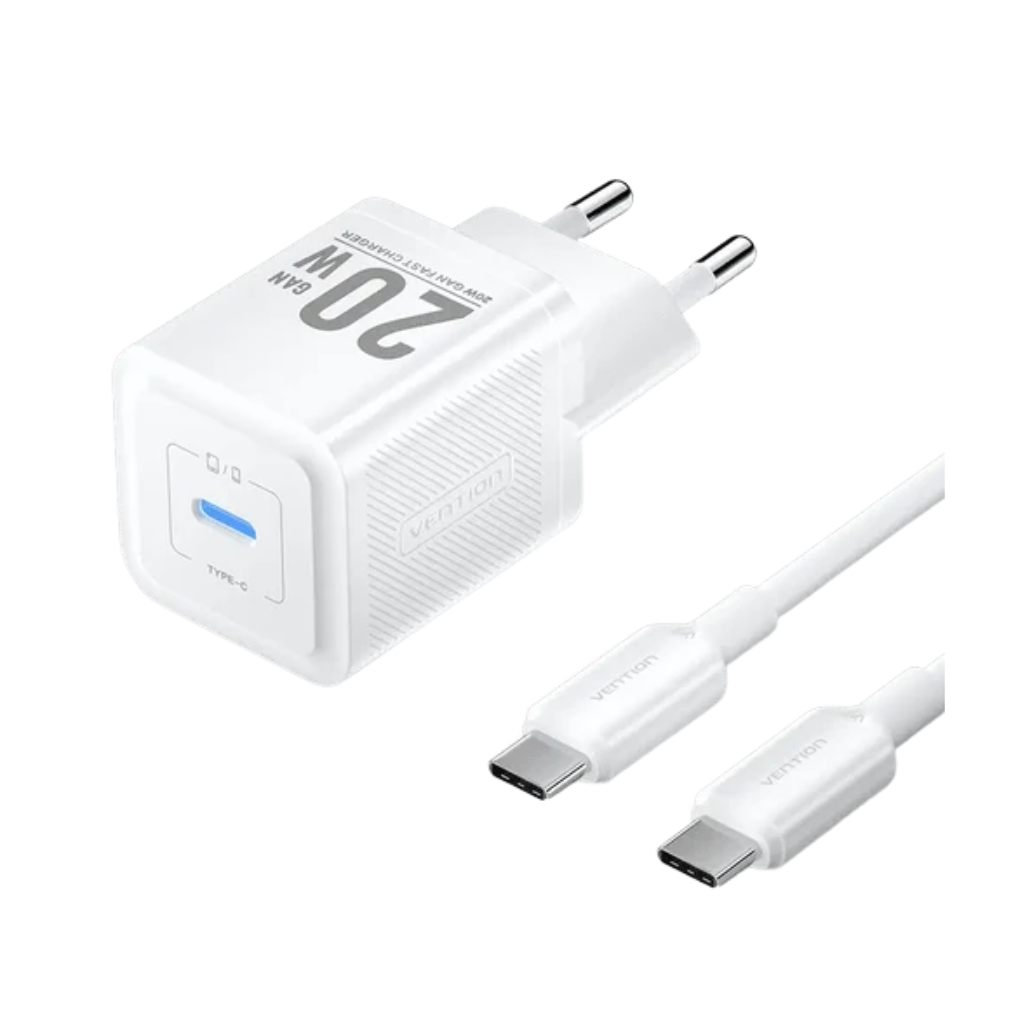 Vention 1-Port USB-C GaN Charger (20W)