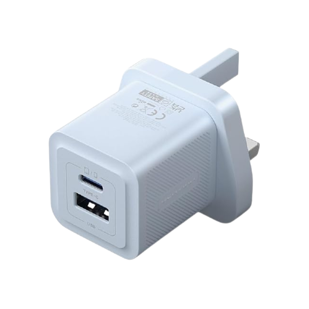 Vention 2-Port USB (C + A) GaN Charger UK-Plug