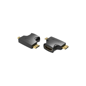 Vention 2 in 1 Mini HDMI and Micro HDMI Male to HDMI Female Adapter