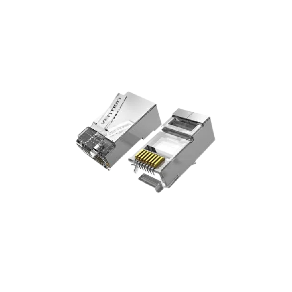 Vention Cat.6A FTP RJ45 Modular Plug Transparent 100 Pack