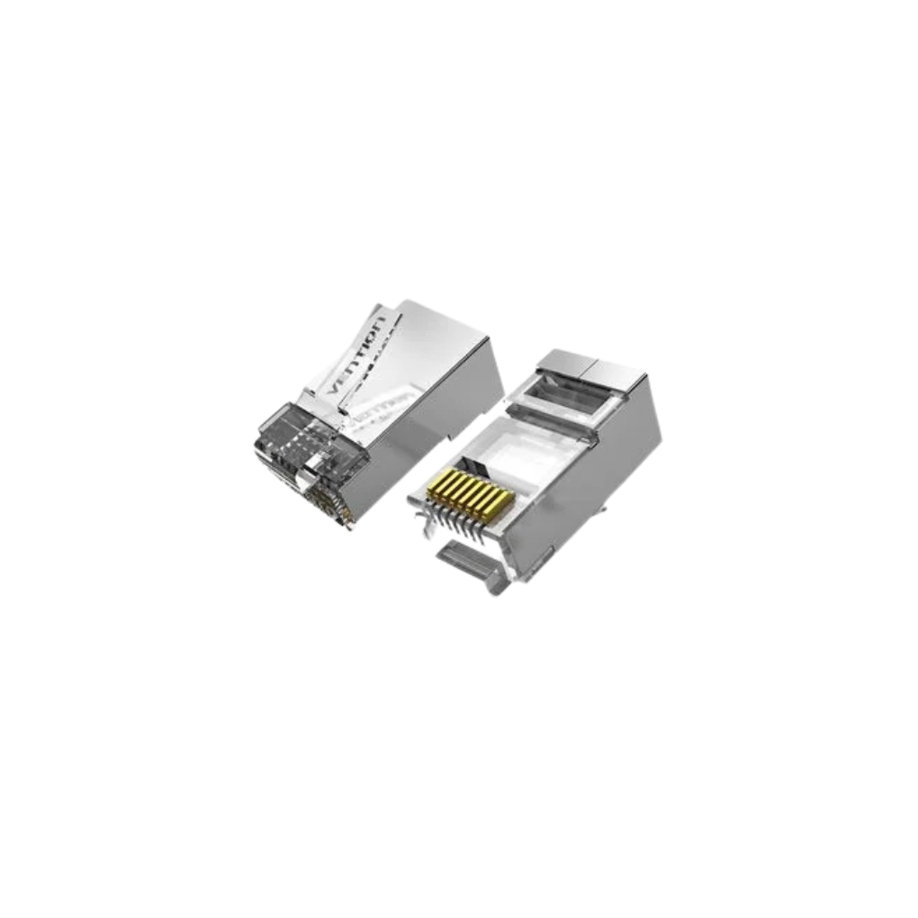 Vention Cat.6A FTP RJ45 Modular Plug Transparent 100 Pack