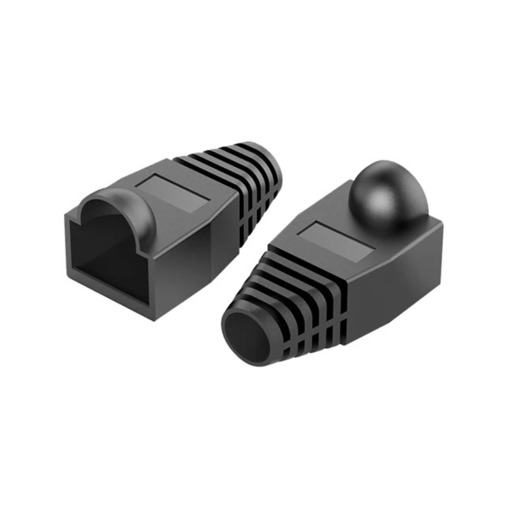 Vention RJ45 Strain Relief Boots Red PVC Type 100 Pack