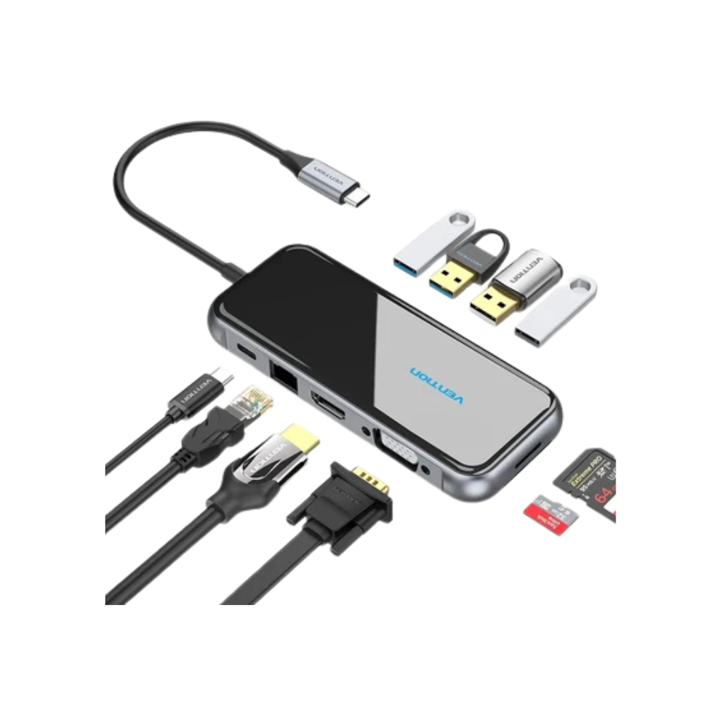 Vention USB C Multi-function 10 in 1 Docking Station