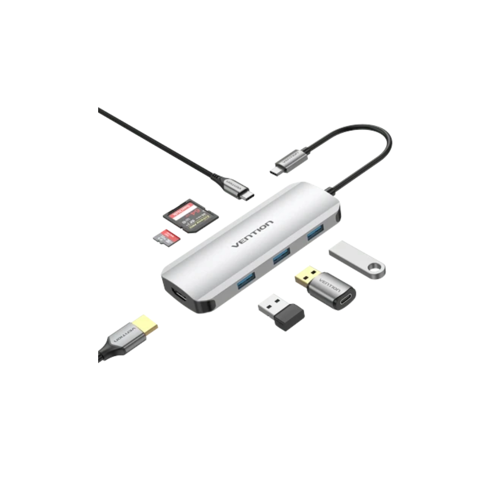 Vention USB C Multi-function 7 in 1 Docking Station