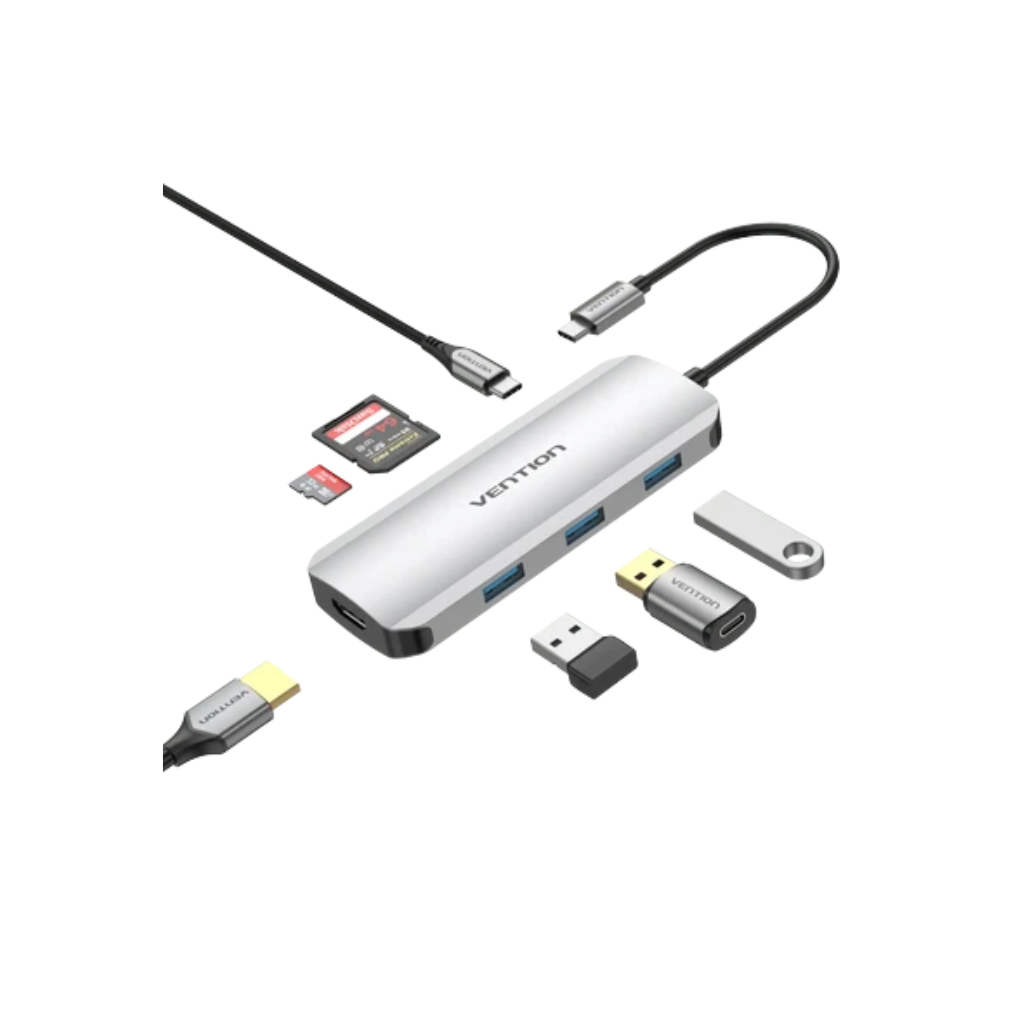 Vention USB C Multi-function 7 in 1 Docking Station